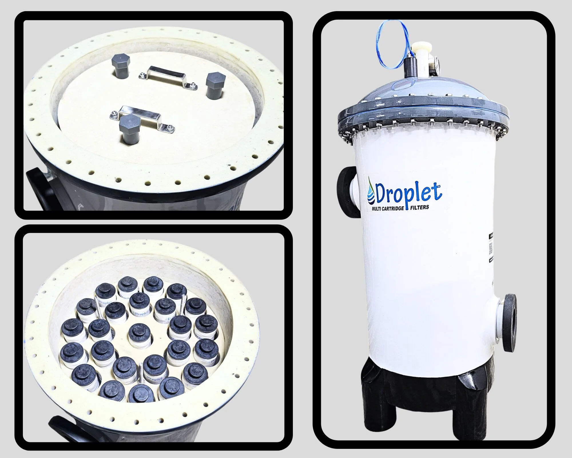 1,00,000 ltrs/Hr flow Multicatridge Filter