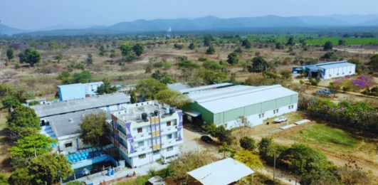 factory image of anu advance composite products pvt ltd , manufacturer of alfa aerosol presssure vessel , frp membrane housing, toopran , medak district.